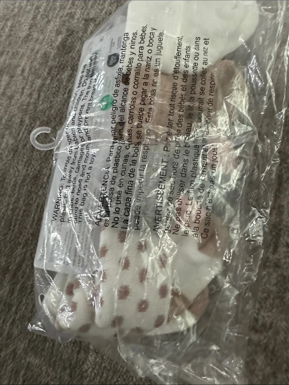 Carter's Baby Girl 8-Pack Socks - Pink, Gray, Beige
